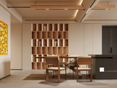 Modern Elegance  3D Model of a Luxurious Living Space 3D model