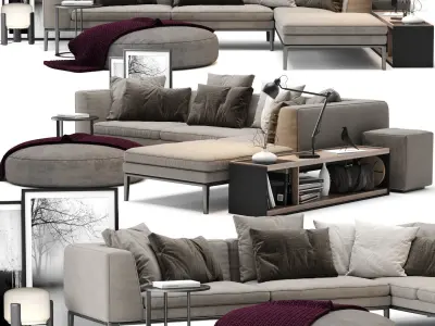 Sofa Colection 01 - 10 Items 3D model