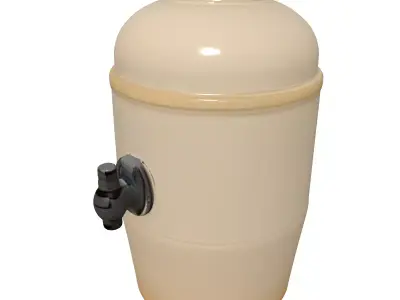 Vintage Ceramic Beverage Dispenser Low-poly 3D model