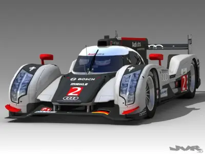Audi R18 LeMans 2011 3D model