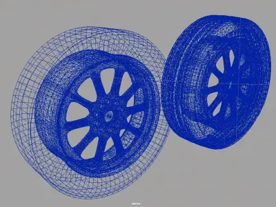 tire weel 3D model