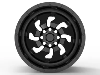 cleaver dually rear wheel model 3D print model