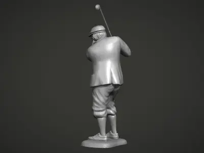 Old Tom Morris Sculpture - Old Golfer 3D print model