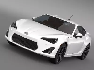 Toyota 86 GT Limited 2012 3D model