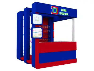 Booth Exhibition Stand a529b 3D model