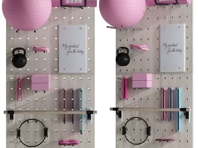 Yoga inventory set 1 3D model