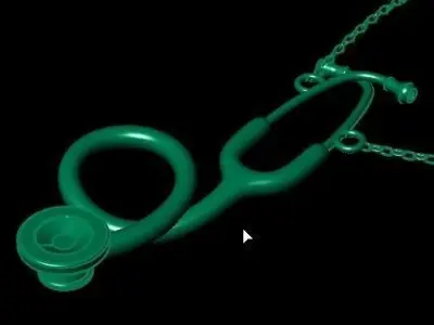 Doctor stethoscope pendant 3D print model