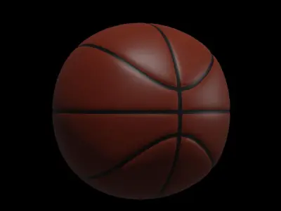 Basket Ball Low-poly 3D model