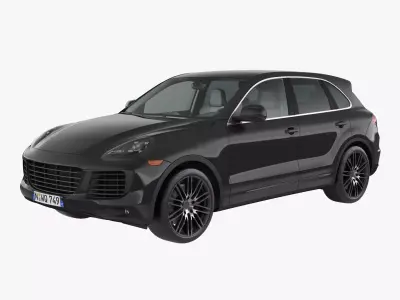 Luxury Crossover Generic Rigged 3D model