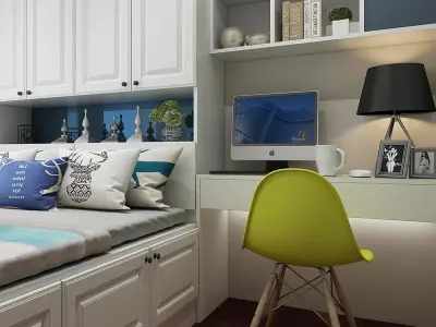 tatami Home European bedroom villa 3D model