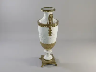 French Jar A Low-poly 3D model