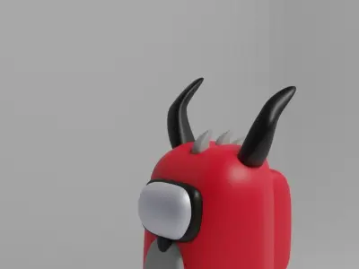 3d characters for games AMONG US 3D Low-poly 3D model