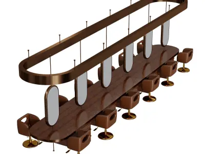 Beauty salon Set 21 3D model