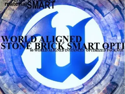 Optimized Stone Brick World Aligned Materials 3D model