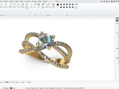 Solitaire Engagement Ring  3D print model