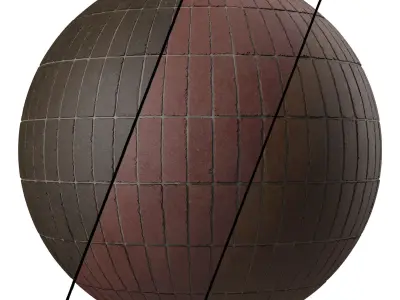 Brick Wall Materials 36- Brick Tiles By Sbsar - Pbr 4k Seamless Texture