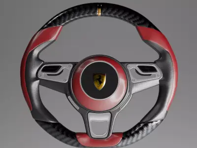 Ferrari Steering Wheel 3D model