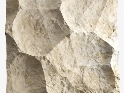321-RockPanel sandstone wall texture 3D model