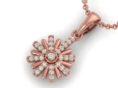 Pendant Necklace 3D print model 6