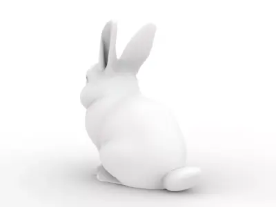 Sculpted Rabbit 3D Printable 3D print model