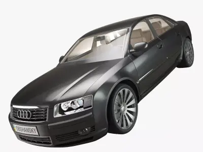  Audi A8 2002 Quattro 3D model