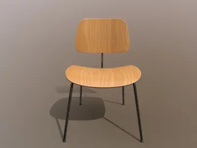 Detailed Vintage School Chair Design PBR - Lumion - UE4 Low-poly 3D model