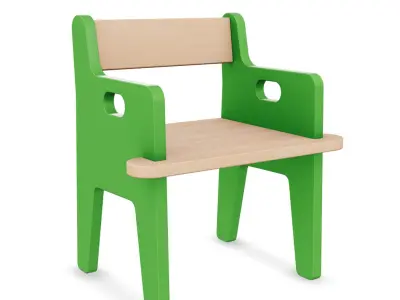 Chair 1 Low-poly 3D model
