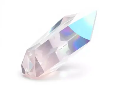 Iridescent Crystal Shard model pack Low-poly 3D model