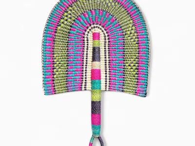 African Handwoven Fan 10 3D model