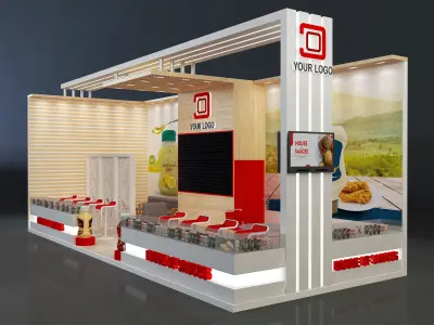  Booth Exhibition Stand a638e 3D model