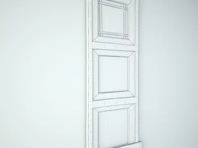 Old Agra Window Mirror 3D model