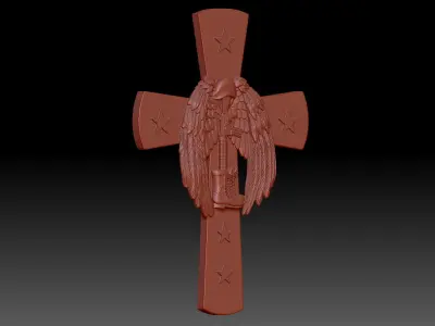 Cross 3D print model