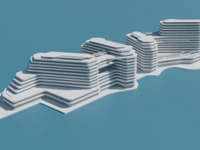 Quattro Del Mar - Low-poly 3D model 3D model