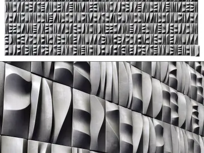 Tile line curve decor n2 3D model