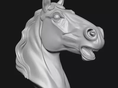 horse 3D print model 6