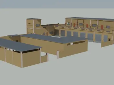 Vehicle Maintenance Workshop  3D model