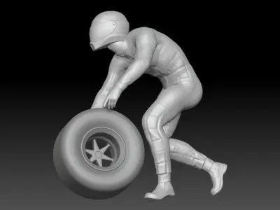 FORMULA ONE PIT STOP 7 3D print model