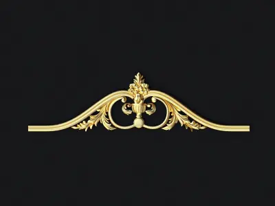 Central decor ornament for furniture 3D model 989