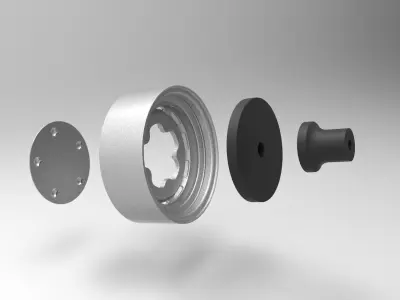 STL WHEEL VOLKSWAGEN BEETLE FUSCA OLD CLASSIC IRON 3D model