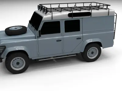 Land Rover Defender 110 Utility Station Wagon 3D model