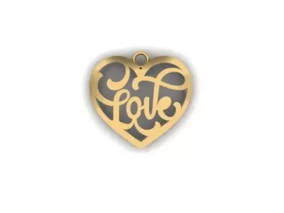 Love Pendant free Download Free 3D print model