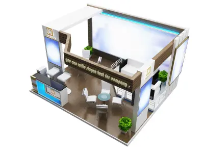  Booth Exhibition Stand a19 3D model