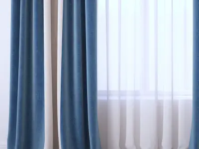 Set 102 Curtains 3D model