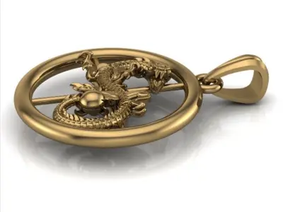 dragon pendant 3D print model
