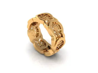Mosque muslim ring model 1 3D print model