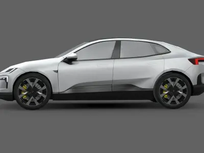 Polestar 4 2024 Low-poly 3D model