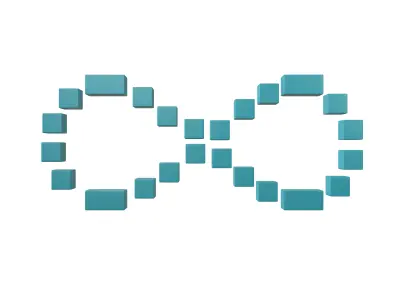 Infinity Symbol v7 003 Low-poly 3D model