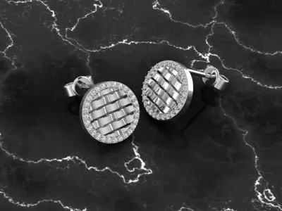 Jewelry Earring 3D print model 20