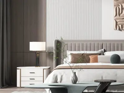 decoration villa bedroom Modern Home 3D model