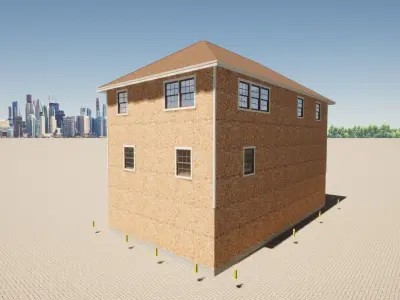 Real Life House 1 Free low-poly 3D model